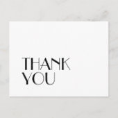 Minimalistische Moderne Art Deco Hochzeit Vielen D Postkarte (Vorderseite)