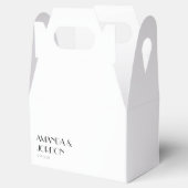 Minimalistische moderne Art Deco Hochzeitsgeschenk Geschenkschachtel (Geöffnet)