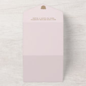 Minimalistische moderne Babydusche All In One Einladung (Außenbereich)