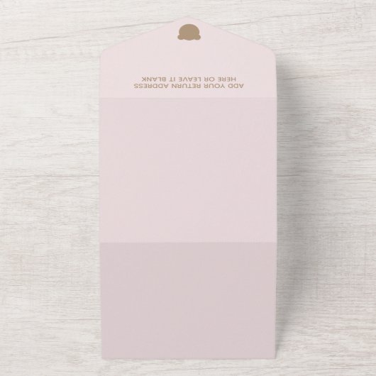 Minimalistische moderne Babydusche All In One Einladung (Außenbereich)