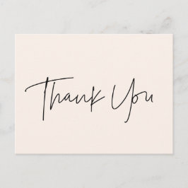 Minimalistische moderne Babydusche Danke Postkarte