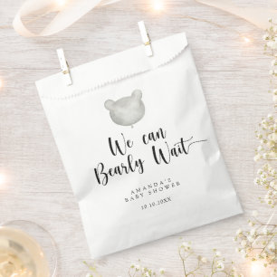 Minimalistische moderne Babyparty Geschenktütchen