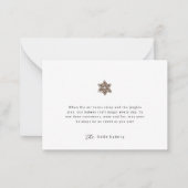 Minimalistische moderne Bäckerei - Holiday Vielen Mitteilungskarte (Vorderseite)