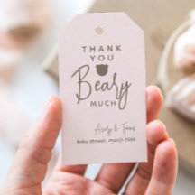 Minimalistische moderne Bärendusche Danke