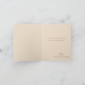 Minimalistische moderne Bärendusche Dankeskarte (Innenseite)