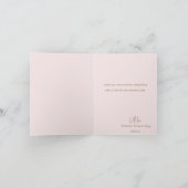 Minimalistische moderne Bärendusche Dankeskarte (Innenseite)