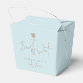 Minimalistische moderne Bärendusche Geschenkschachtel (Rückseite)