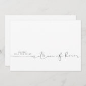 Minimalistische, moderne, bearbeitbare Farbenprach (Vorne/Hinten)