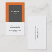 Minimalistische moderne Berater-Geschäfts-Karte Visitenkarte (Vorne/Hinten)