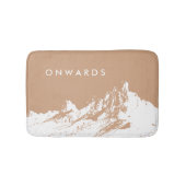 Minimalistische moderne Berglandschaft Badematte (Vorderseite)