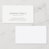 Minimalistische moderne Berufliche Elegant-Vorlage Visitenkarte (Vorne/Hinten)