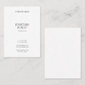 Minimalistische moderne Berufliche Elegant-Vorlage Visitenkarte (Vorne/Hinten)