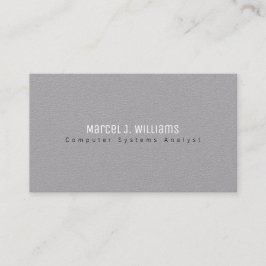 Minimalistische moderne berufliche schlicht neutra visitenkarte