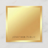 Minimalistische moderne berufliche Trendy Quadratische Visitenkarte (Vorderseite)