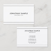 Minimalistische, moderne Berufliche Vorlage Visitenkarte (Vorne/Hinten)
