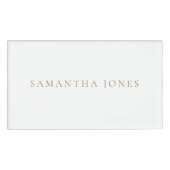 Minimalistische moderne Bezeichnung Namenschild (Vorderseite)