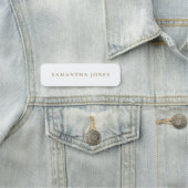 Minimalistische moderne Bezeichnung Namensschild (Beispiel)