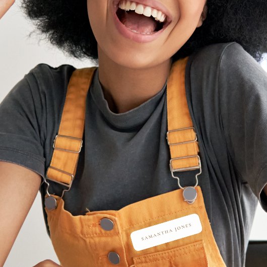 Minimalistische moderne Bezeichnung Namensschild