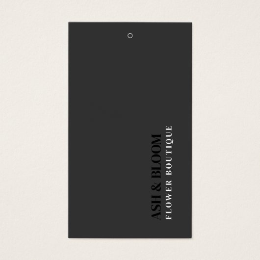 Minimalistische moderne Blume Pflege Florist Hang (Vorderseite)