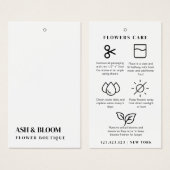 Minimalistische moderne Blume Pflege Florist Hang  (Vorne & Hinten)