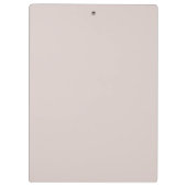Minimalistische, moderne blush Beige-Zwischenablag Klemmbrett (Rückseite)