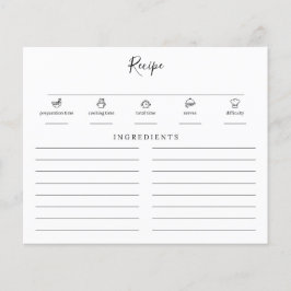 Minimalistische moderne Brautparty Beilage Rezept-