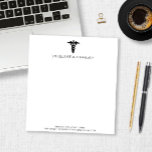 Minimalistische moderne Caduceus Medical Doctor Nu Notizblock<br><div class="desc">Dies ist ein Minimalistisches modernes Caduceus Medical Doctor Nurse Notepad!</div>