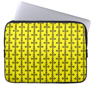 Minimalistische moderne christliche Symbolkunst de Laptopschutzhülle