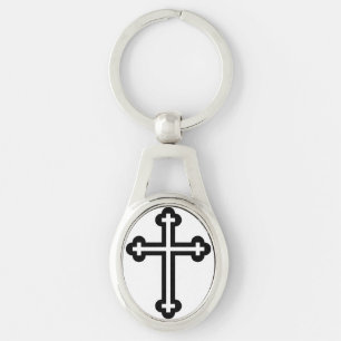 Minimalistische moderne christliche Symbolkunst de Schlüsselanhänger