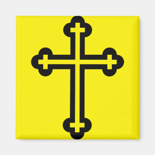 Minimalistische moderne christliche Symbolkunst Magnet