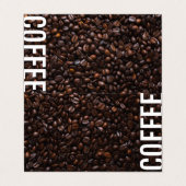 Minimalistische moderne Coffee Loyalty Card Visitenkarten (Außenseite Aufgefaltet)