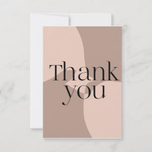 Minimalistische Moderne Dankeskarte