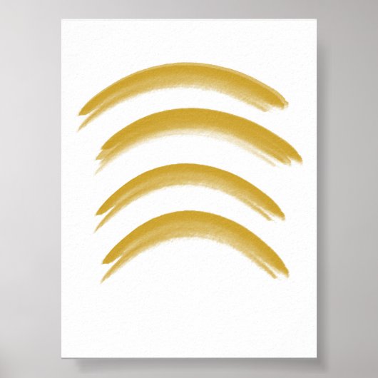 Minimalistische moderne Dekorationskunst Poster (Vorne)