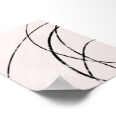 Minimalistische moderne Dekorwand Poster (Ecke)