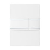 Minimalistische moderne Doppelmonogramm-Hochzeit Einladungsbanderole (Rückseitenbeispiel)