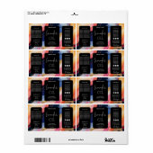 Minimalistische moderne Dropper-Flaschenmarken (Vorne)