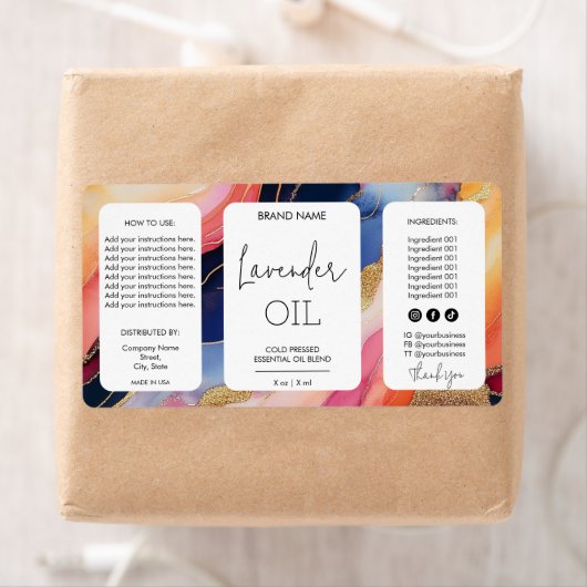 Minimalistische moderne Dropper-Flaschenmarken (Insitu)