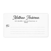 Minimalistische moderne einfache Geschäftspostvers (Vorne)