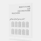 Minimalistische, moderne, einfache Hochzeitsstift Acrylschild (Winkel)