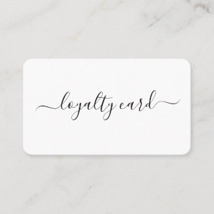 Minimalistische moderne einfache Loyalitätskarte h Visitenkarte