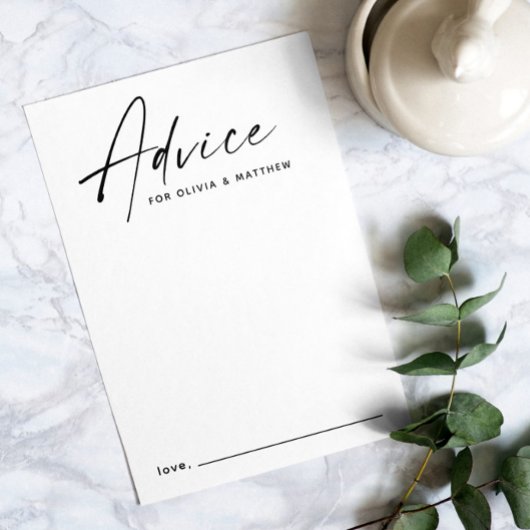 Minimalistische, moderne, einfache Skripthochzeit Hinweiskarte