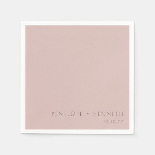 Minimalistische, moderne, einfache, stürmische Blu Serviette (Vorderseite)