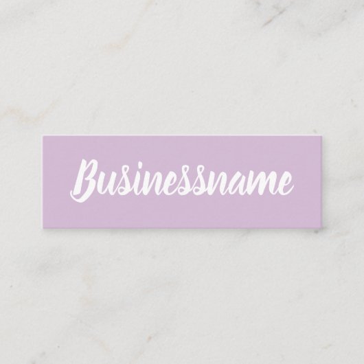 Minimalistische, moderne, einfache trendige Treuek Mini Visitenkarte (Vorderseite)