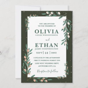 Minimalistische moderne einfache typografische Hoc Einladung