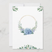 Minimalistische, moderne Einladungen für Hochzeite (Rückseite)