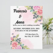 Minimalistische, moderne Einladungen für Hochzeite (Stehend Vorderseite)