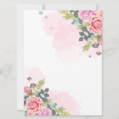 Minimalistische, moderne Einladungen für Hochzeite (Rückseite)