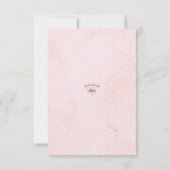 Minimalistische, moderne Elefantendusche Dankeskarte (Rückseite)