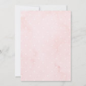 Minimalistische, moderne Elefantendusche Einladung (Rückseite)