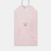 Minimalistische, moderne Elefantendusche Geschenkanhänger (Rückseite)